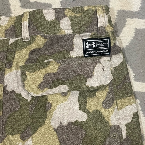 Under Armour Camo Board Shorts Iron Heat Gear Mens Size 30 - Picture 4 of 8